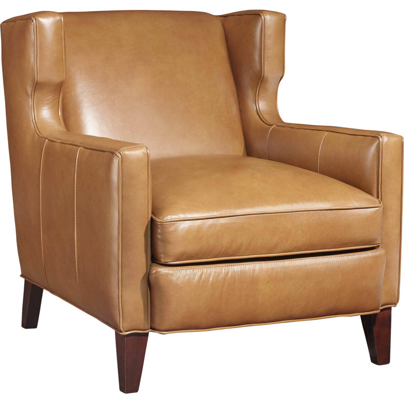 Hooker Furniture Amista 30" W Top Grain Leather Wingback Chair Wayfair